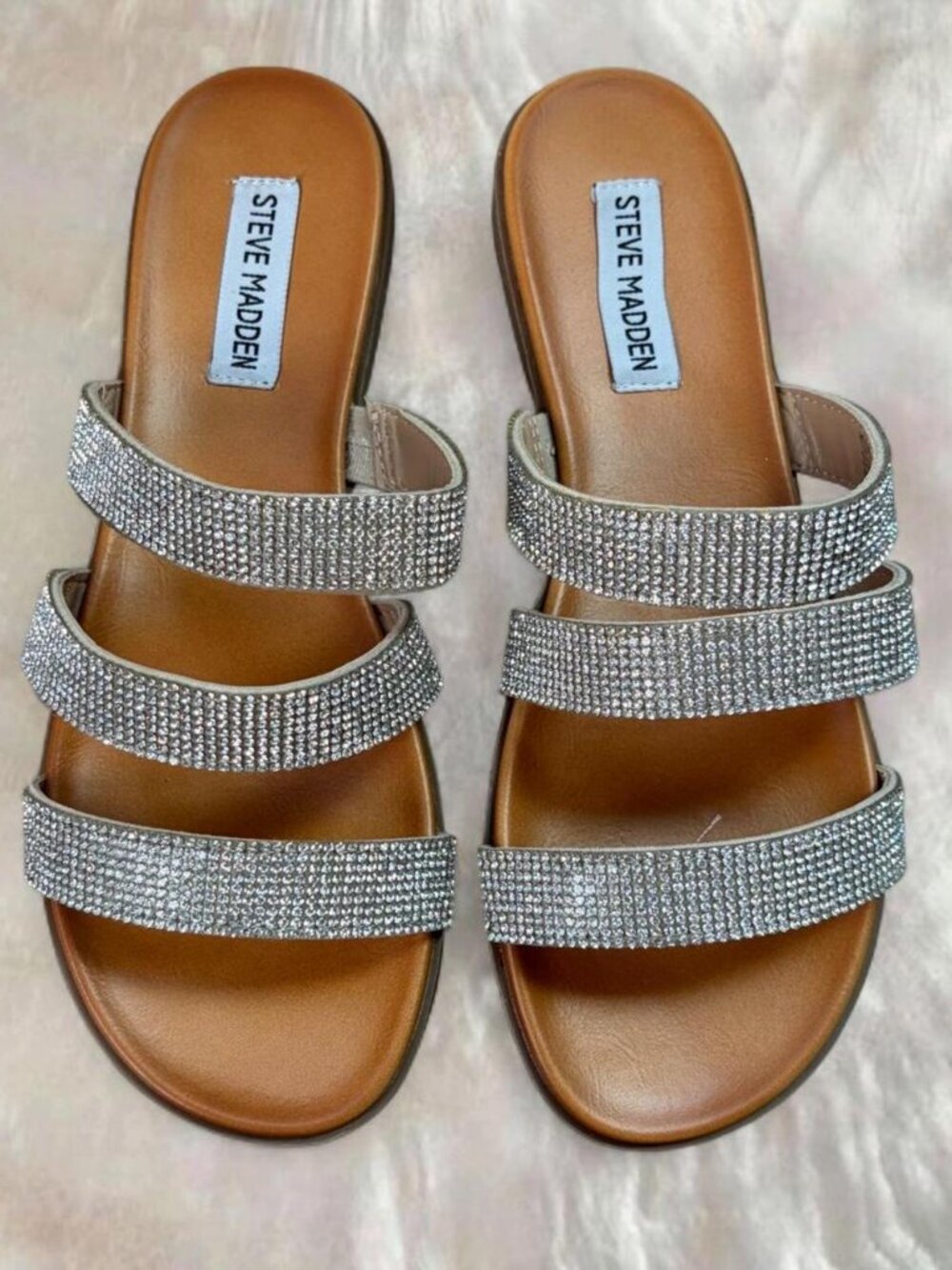 Steven Madden Rhinestone Slides